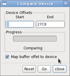 Device compare to buffer